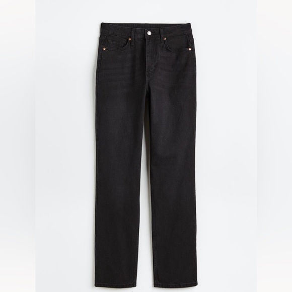 Brand new h&m high waisted vintage black jeans. - Picture 1 of 3